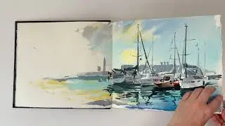 My sketchbook from Saunders Waterford is finished. Let's see what's inside!