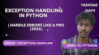 Exception Handling in Python | Handle Errors Like a Pro (2026)