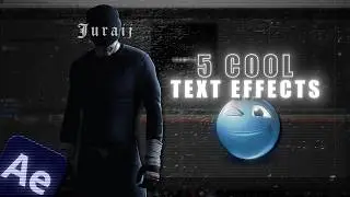 5 COOL Text Effects & Animations To Boost Your EDITS! | After Effects Tutorial