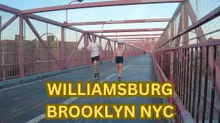 Life in Williamsburg Brooklyn. Sunset Summer 2024 New York City Walking Tour 4K
