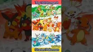Top 10 Strongest Starter Pokemon | #viralshorts #pokemon # OP POKE TECH