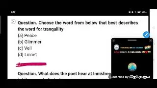 Choose the word from below that best describes the word for tranquility.
