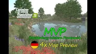 Mecklenburg-Western Pomerania (MVP) 4X Map Mod preview:German Countryside Realism | Map Tour | FS 25