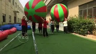 Best Team building game for company annual meeting -- inflatable big ball game