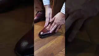 Goodyear welt derby shoes Brogue style Brown  #handcraftedshoes #goodyearwelt  #brogueshoes