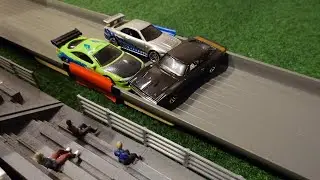 Соревнования по гонкам на моделях автомобилей в масштабе 1:64 (Fast N Furious Shootout, FNFS), эп...