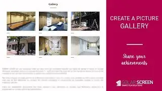 Solar Screen CMS: create a photo gallery