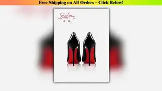 Women heels Black matte High heels trend 2025 elegant woman heeled Luxury Pumps Red Shiny Bottoms