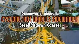 Cyclone/Hot Wheels SideWinder Front POV, Dreamworld, Australia