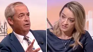 Nigel Farage in heated debate with BBC's Laura Kuenssberg over net zero emissions target