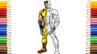 The WOLVERINE Coloring Pages | The Old And Young Wolverine