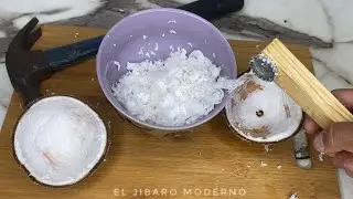 MIRA ESTE TRUCO PARA RALLAR &ldquo;GUAYAR&rdquo; COCO SIN GUAYO