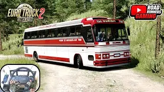 Euro Truck Simulator 2 | CHALLENGING Full Heavy Traffic + CMA Scania Bus Passenger Trip | 4K HDR