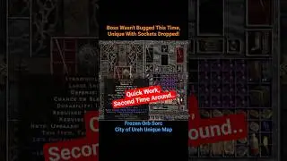 FIXED! ✅ City of Ureh Boss Drops Socketed Unique! - PD2 S12: SUFFERING Redemption! #projectdiablo2