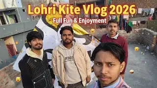 Lohri kite vlog 2026 and party 🥳🥳 #vlog ​#Lohri2026​#LohriVlog​#KiteFlying​#PatangBazi#Lohri