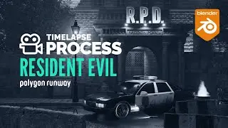Resident Evil Scene in Blender - 3D Modeling Process | Polygon Runway