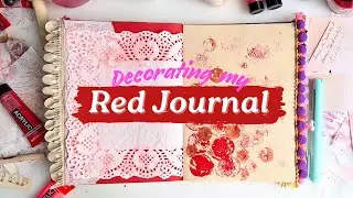 Journal Decor Ideas: Getting Creative With My Red Journal!