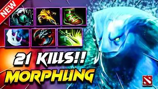 Dota 2 MORPHLING Gameplay | 21 Kills MORPHLING DOTA 2 Gameplay | Morphling Carry Build Gameplay 7.40