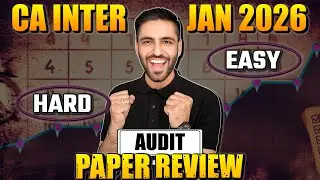 Audit Paper Review Today | CA Inter Jan 2026 | Paper Analysis & MCQs Explained