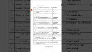 Tillage related MCQ Jrf agronomy / general agriculture 100 MCQ #icar #agronomy #bscagriculture #jrf