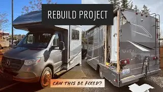 Rebuilding damaged RV part 1