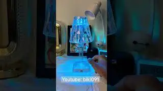 Crystal Table Lamp | 16 color Changing RGB Touch lamp #shorts #short #rgb