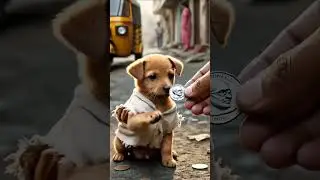 Poor Puppy Fights Back from Street Food Sickness   shorts  dog  dostpappu720P HD