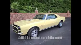 1967 Chevrolet Camaro RS SS in Butternut Yellow Walk-Around Video at Old Town Automobile, MD