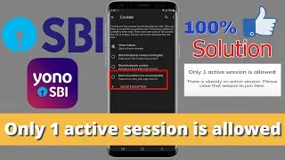 🔴 Only 1 active session is allowed   🔴  How To Solve SBI Video KYC Error | Solution 2022 | मराठी
