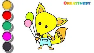 How To Draw Cunning Fox Drawing For Kids And Toddlers 