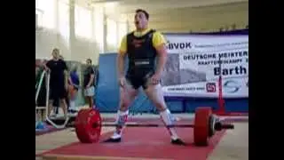 Jan Bast (SV Mot. Barth) 3.Vers. Kreuzheben 305 kg - Deutsche Meisterschaft der Aktiven 2013