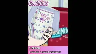 GoodNites for girls (custom photo steps ad)