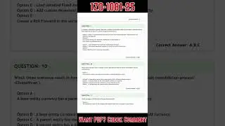 1Z0-1081-25 Sample Exam Questions (Practice Tests)