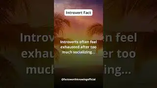 Introverts often feel exhausted after too much socializing&hellip; #shorts