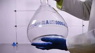 5000ml Glassco Volumetric Flask ISO 1042 With Batch Certificate Borosilicate Glass Unboxing