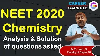 NEET 2020 Questions discussion and Solution, NEET  2020 Chemistry Solution, NEET Chemistry Solution