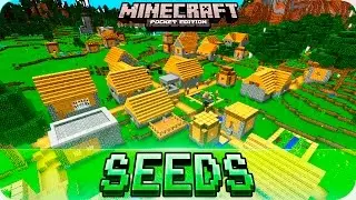 Minecraft PE Seeds - STRONGHOLD with End Portal and 4 Villages Seed - 0.16.0 / 0.15.0 MCPE