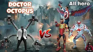 Doctor octopus Vs Venom iron man and captain America fight 
