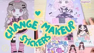 Playing Sticker Book / Change Makeup Stickers / Sticker Book Make Up Princess /  paper doll Part 10