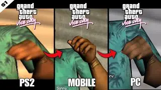 GTA Vice City (2002) OG version | Graphics comparison PS2 vs MOBILE vs PC