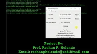 Audio Steganography Using Python Source Code - Secret Message Hiding In Audio Python Project Code