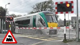Railway Crossing - Merrion Gates, Dublin - IE 22000 Class Intercity Train