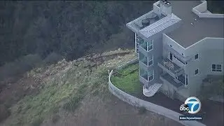 Malibu home's backyard slides down hillside | ABC7