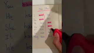 Have/Has когда употребляем #english