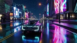 OpenAI Sora - Neon Drive Night