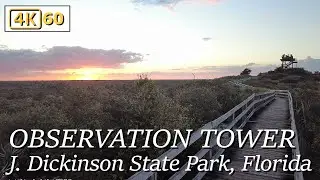 Climbing the Observation Tower (Hobe Mountain Tower) at Jonathan Dickinson State Park, Florida