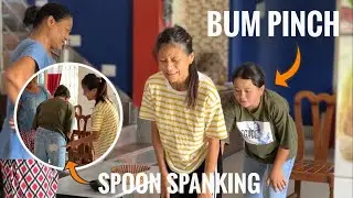 Bum Pinch Vs Bum Punch / Canning vs Belt / Funny Video / Priya Sheetal Game