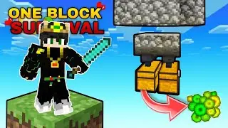 I finally made a crazy xp farm 😱🎊 |Minecraft One block 