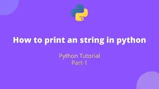 how to print a string in python #shorts #python
