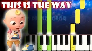 This is the Way - Cocomelon Nursery Rhymes | Piano Tutorial | Karaoke